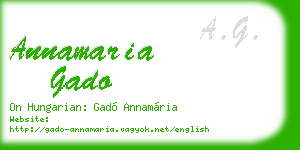 annamaria gado business card